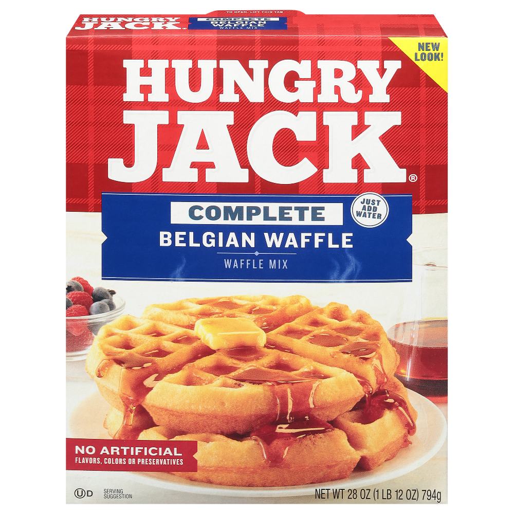 Waffle Mix Belgian HUNGRY JACK Caja 794g