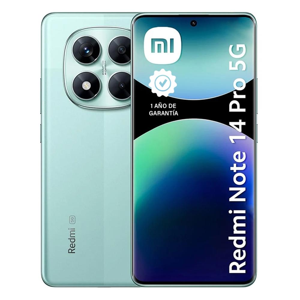 Celular XIAOMI Redmi Note 14 PRO (5G) 256GB+8GB Coral Green