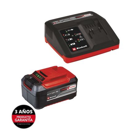 Batería + Cargador Einhell 18V 5.2AH Starter Kit Poliamida Rojo