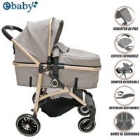 Coche Deportivo Moisés EBABY CARRI DELUXE Beige