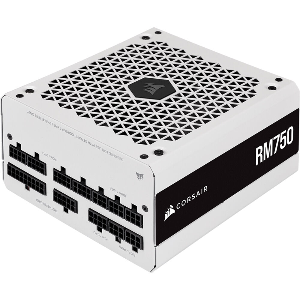 Fuente de Poder Modular Corsair RM750 750W 80 PLUS Gold (Blanco) - 140mm Ventilador, 3 Conectores CP