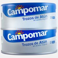 Duo Pack Trozos de Atún CAMPOMAR Lata 150g x 2un