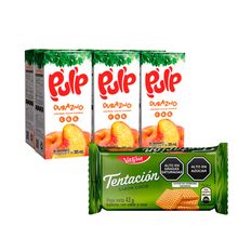 pack-galleta-victoria-tentacion-sabor-de-coco-bolsa-43g-x-6un-bebida-pulp-durazno-caja-315ml-x-6un