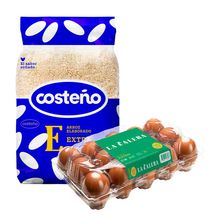pack-huevos-de-gallina-la-calera-pardos-jumbo-bandeja-15un-arroz-extra-costeño-bolsa-5kg