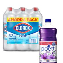pack-limpiador-poett-frescura-de-lavanda-botella-1.8l-lejia-clorox-tradicional-ahorrapack-botella-884g-x-6un