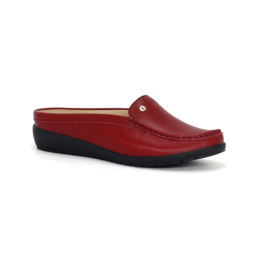 Zapato Zueco Cuero Mujer Par&ss KA24Q4-MUNYA Rojo