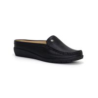 Zapato Zueco  Cuero Mujer Par&ss  KA24Q4-MUNYA Negro