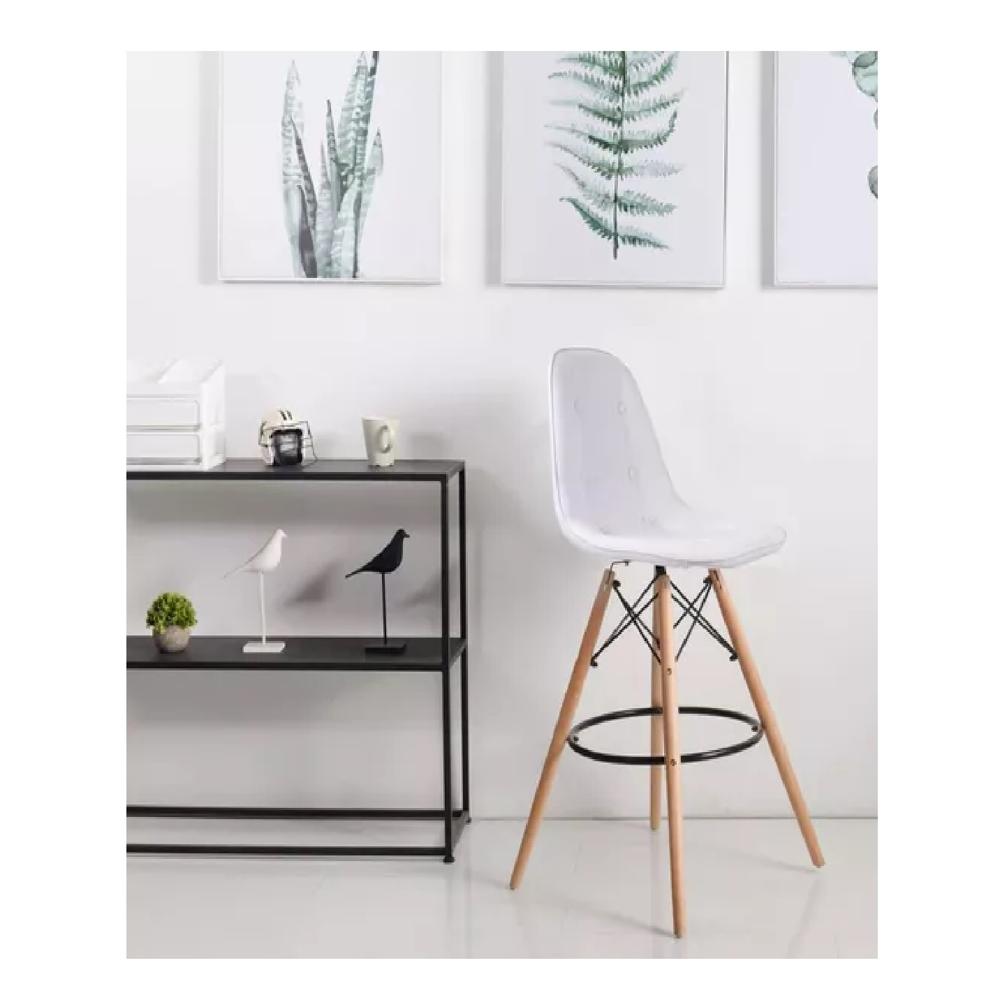 Banqueta Alta estilo Nórdico Amadeus color Blanco TU MESITA