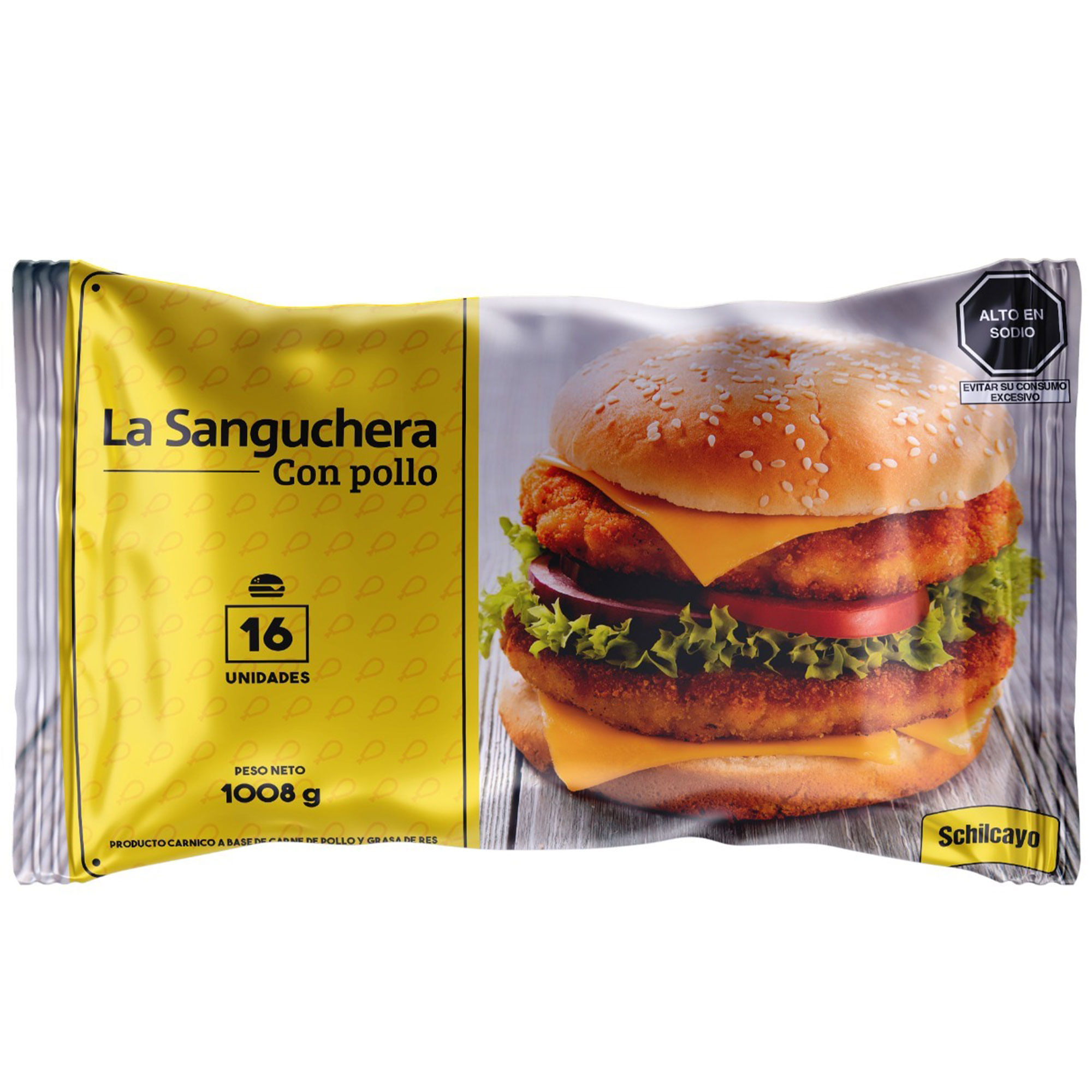 Hamburguesa de Pollo Schilcayo Paquete 16 un