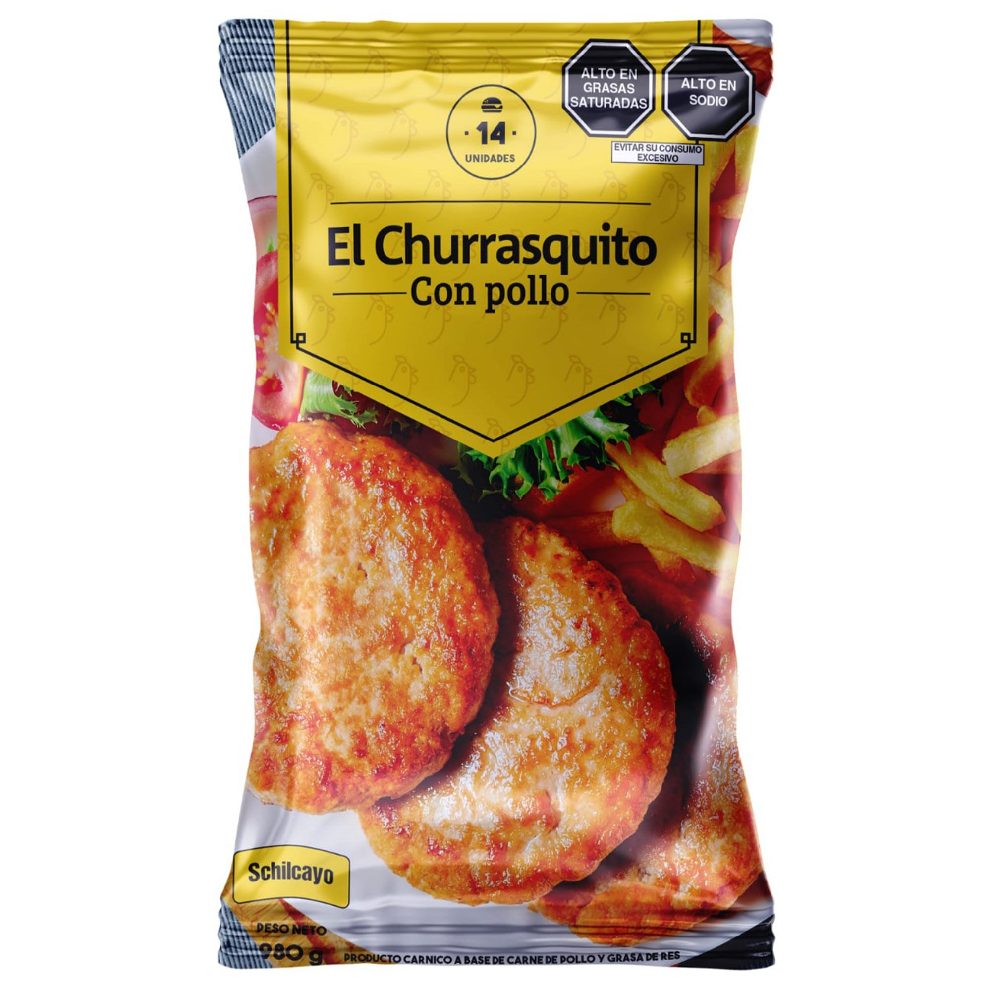 Hamburguesa de Pollo Schilcayo Churrasquito Paquete 14 un