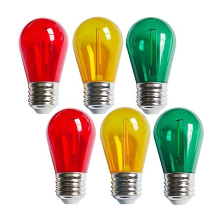 Foco LED Vintage E27 1W Orange Pack 6 Unidades