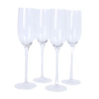 Set de 4 Copas Champagne Orange