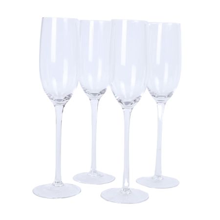 Set de 4 Copas Champagne Orange