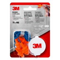 Tapones Auditivos 3M Reutilizables con Cordón