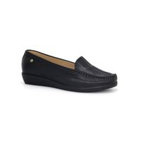 Mocasin  Casual Cuero Mujer Par&ss KA25Q1-KM032 Negro
