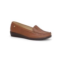 Mocasin Casual Cuero Mujer Par&ss KA25Q1-KM032 Camel