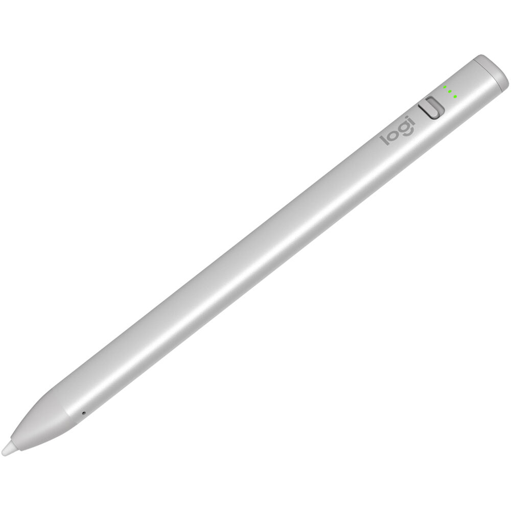Lápiz Digital Logitech Crayon para iPads con Puerto USB-C (Plata) - Tecnología Apple Pencil, Sin Ret