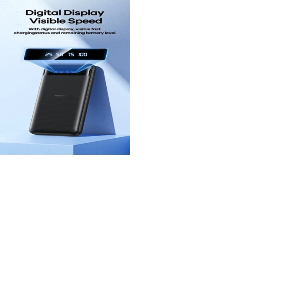 Cargador portátil Remax modelo rpp10 ultra slim 10000mah 2.4a negro