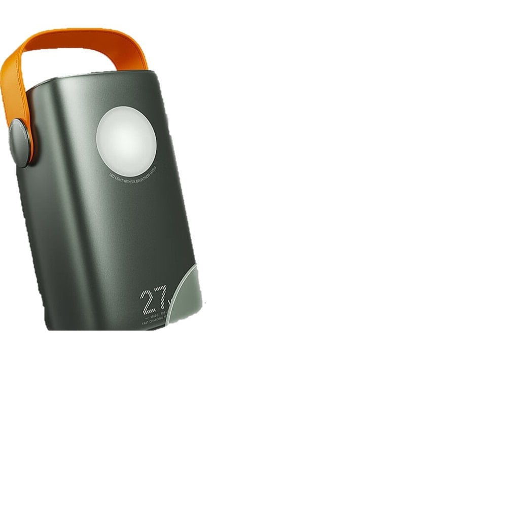 Cargador portátil Remax modelo rpp 123 with light 60000 mah 27w 22.5w gris