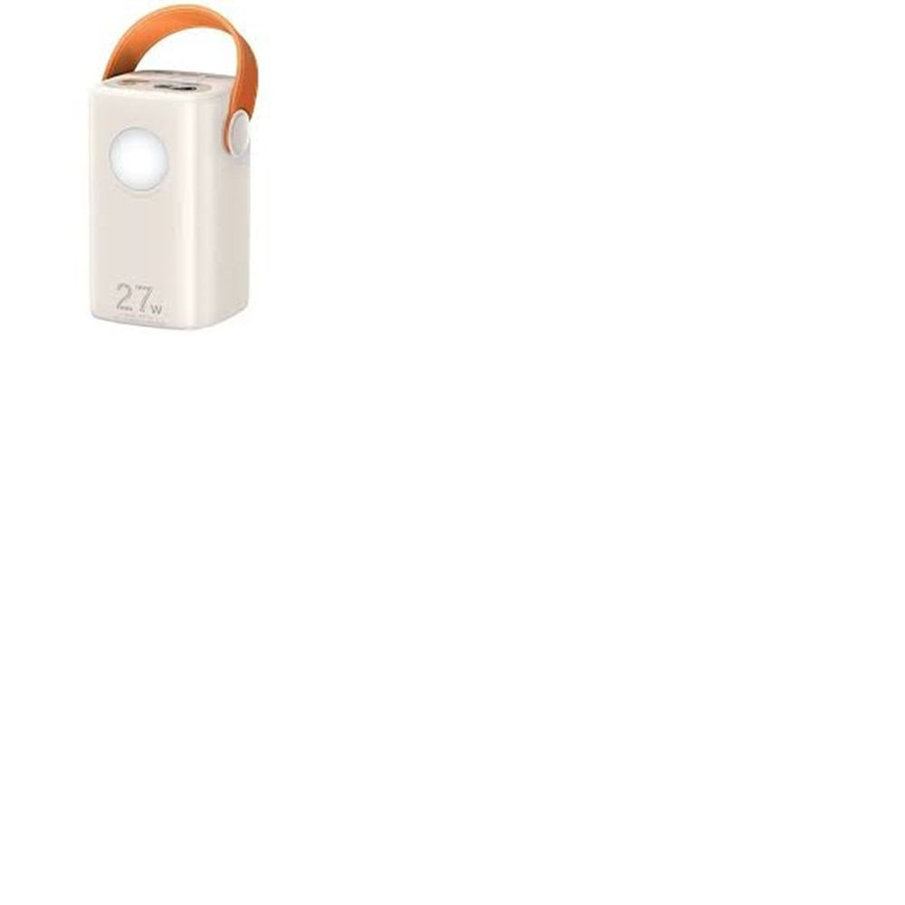 Cargador portátil Remax modelo rpp 123 with light 60000 mah 27w 22.5w beige