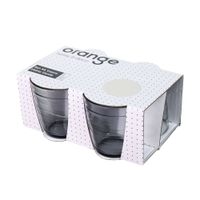Set de 4 Vasos de Vidrio 385ml Orange Verde