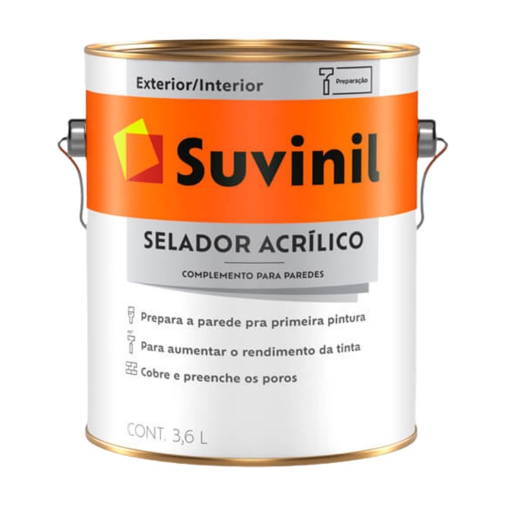 Sellador Acrílico Suvinil 3.6 litros