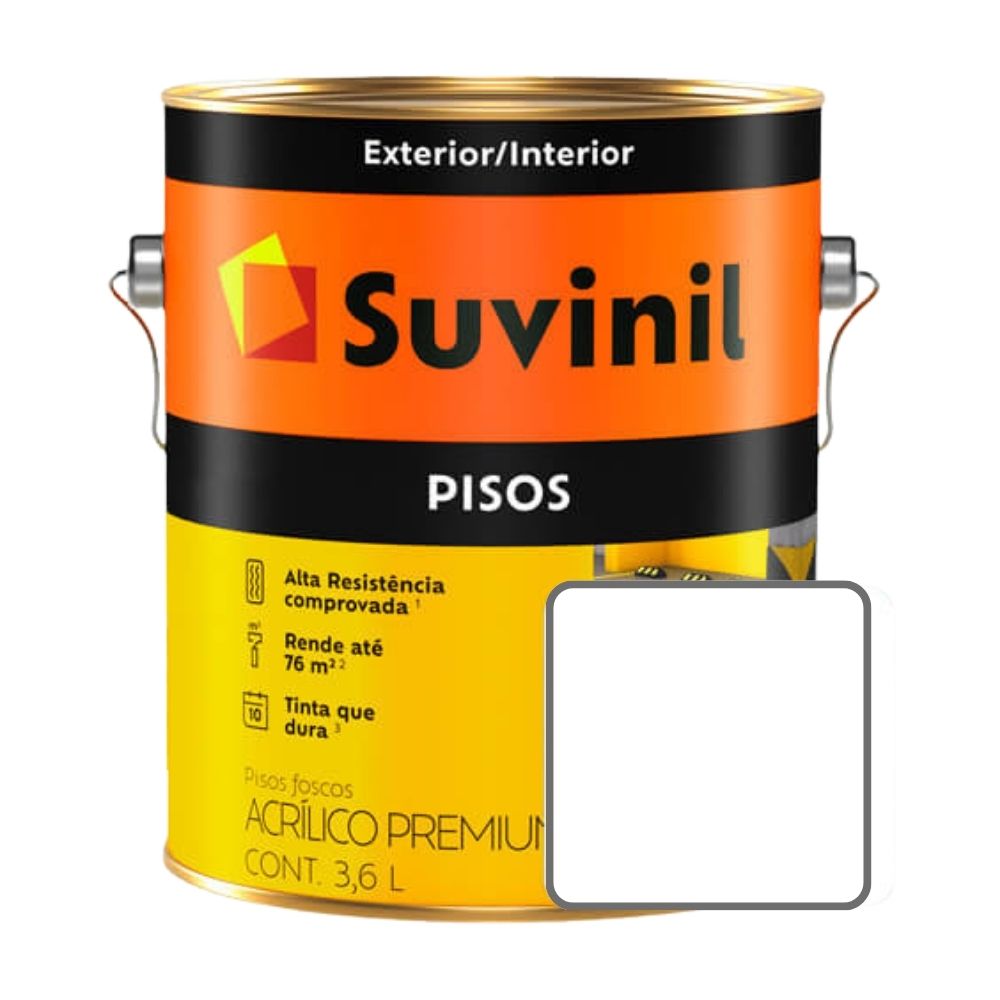 Pintura Latex para Pisos Suvinil Blanco Nieve 3.6 litros