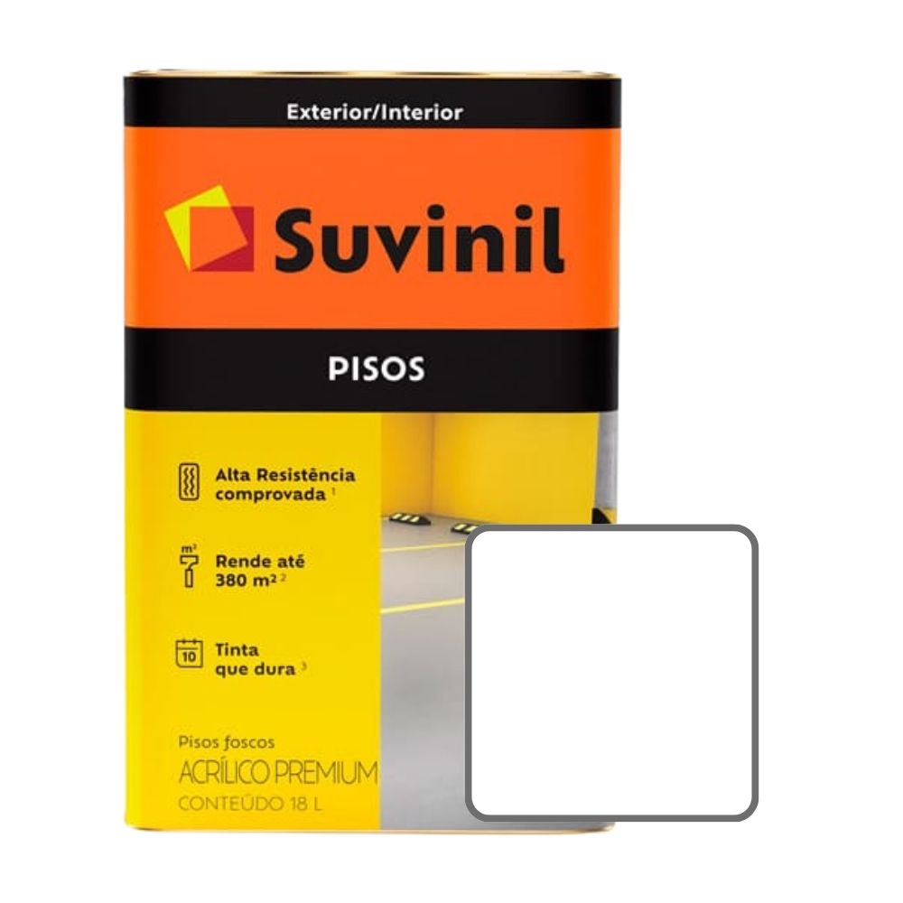 Pintura Latex para Pisos Suvinil Blanco Nieve 18 litros