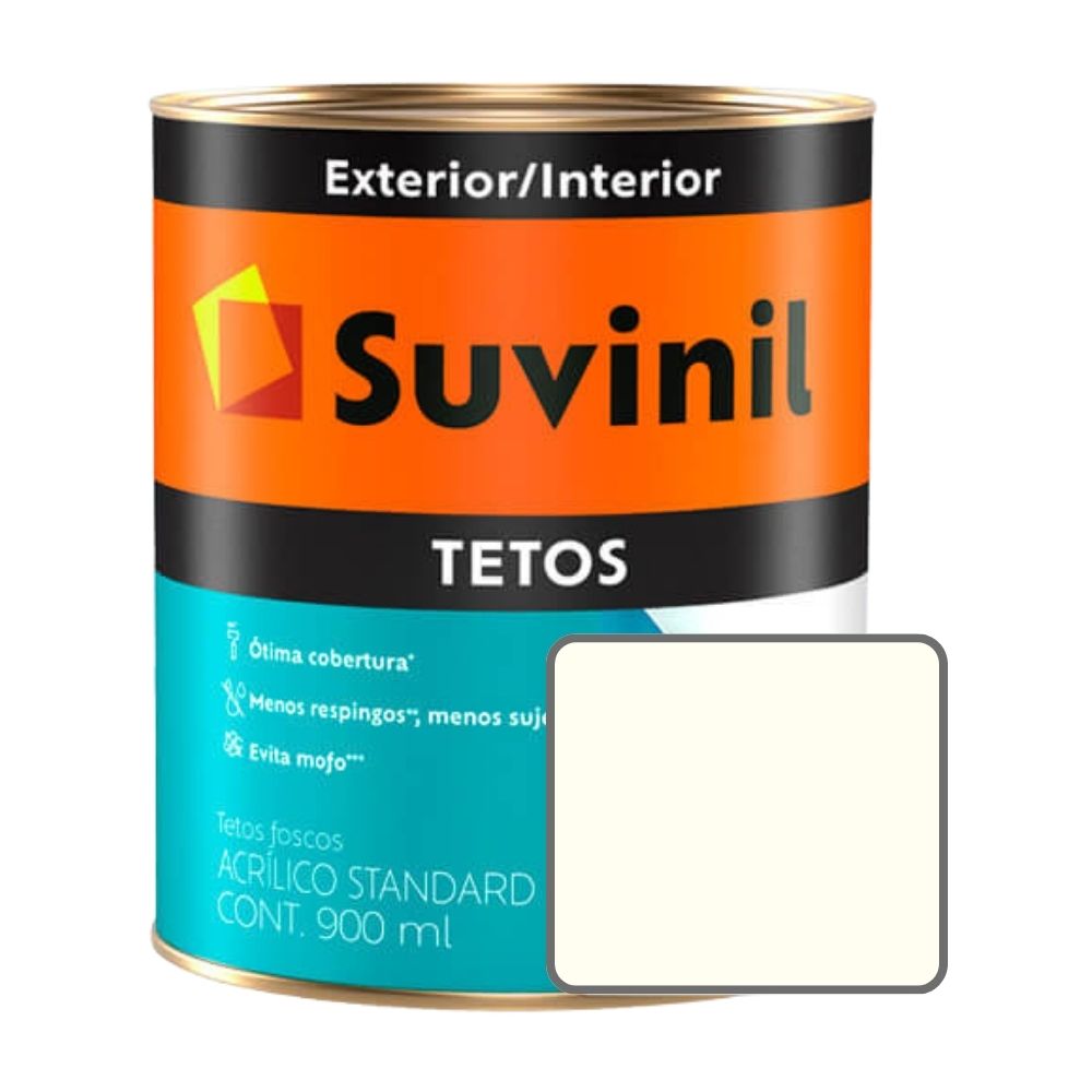 Pintura Latex Techo Antihongo Suvinil Nieve 0.9 Litros
