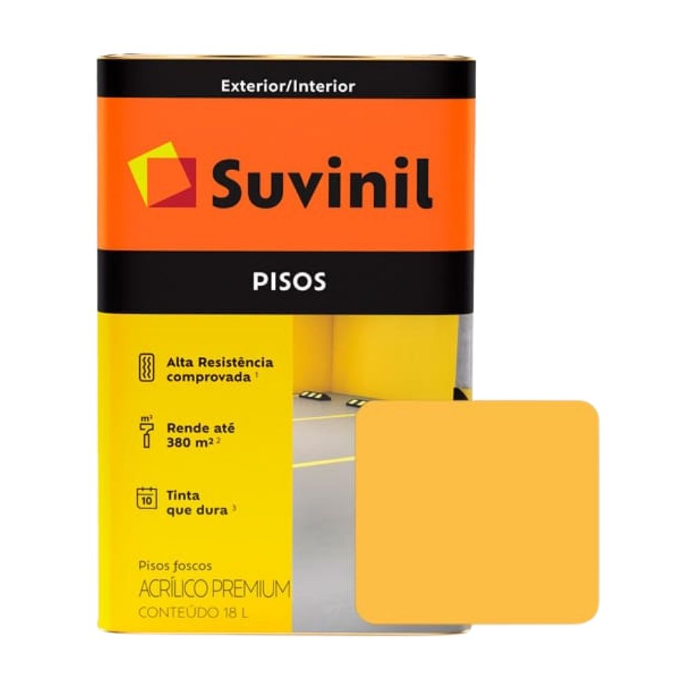 Pintura Latex para Pisos Suvinil Amarillo 18 litros