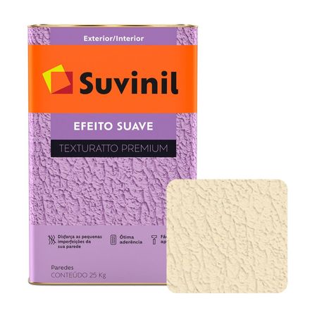 Pintura Texturado Suvinil Efecto Suave Paja 22kg