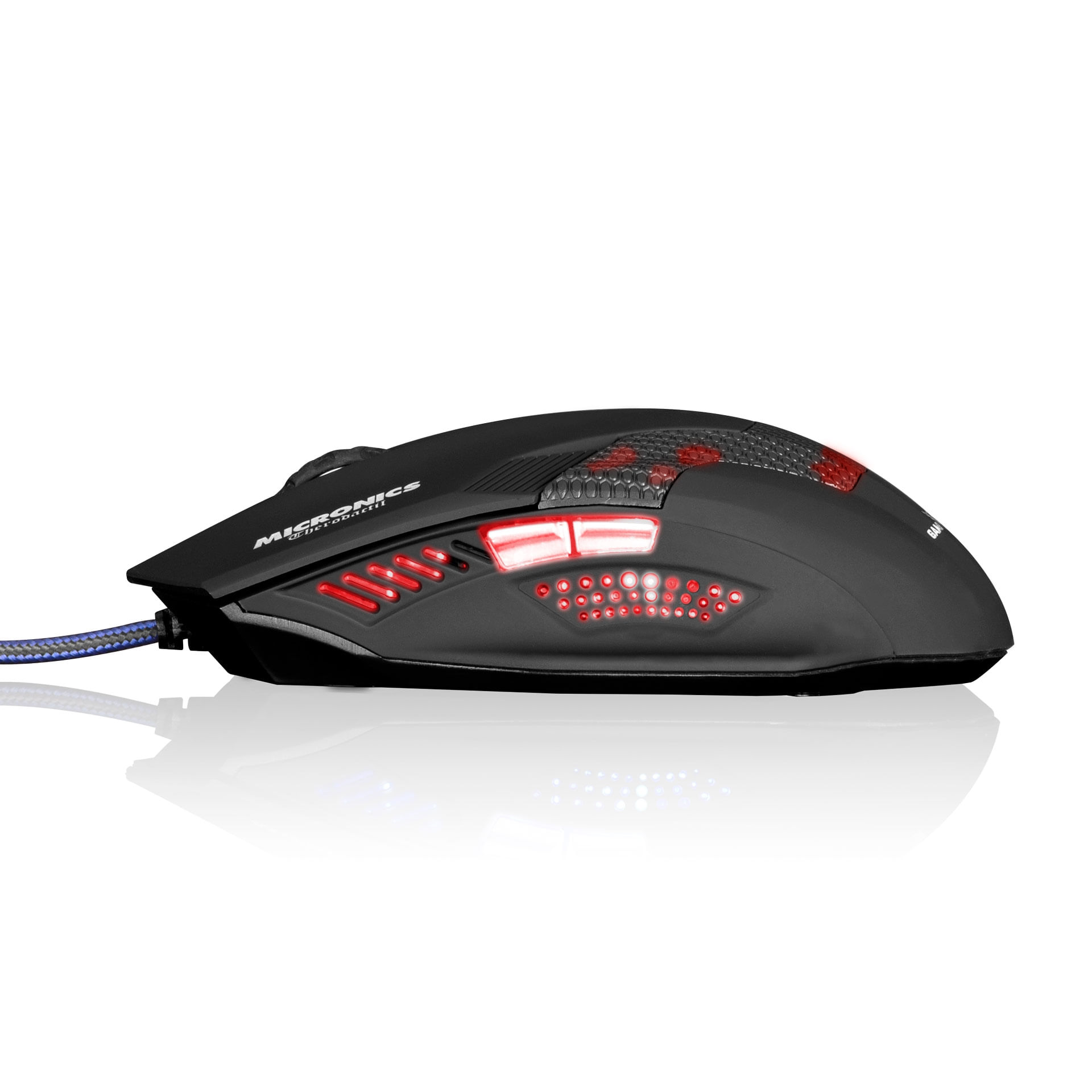 MOUSE GAMER MICRONICS M815 THERODACTIL BLACK RED