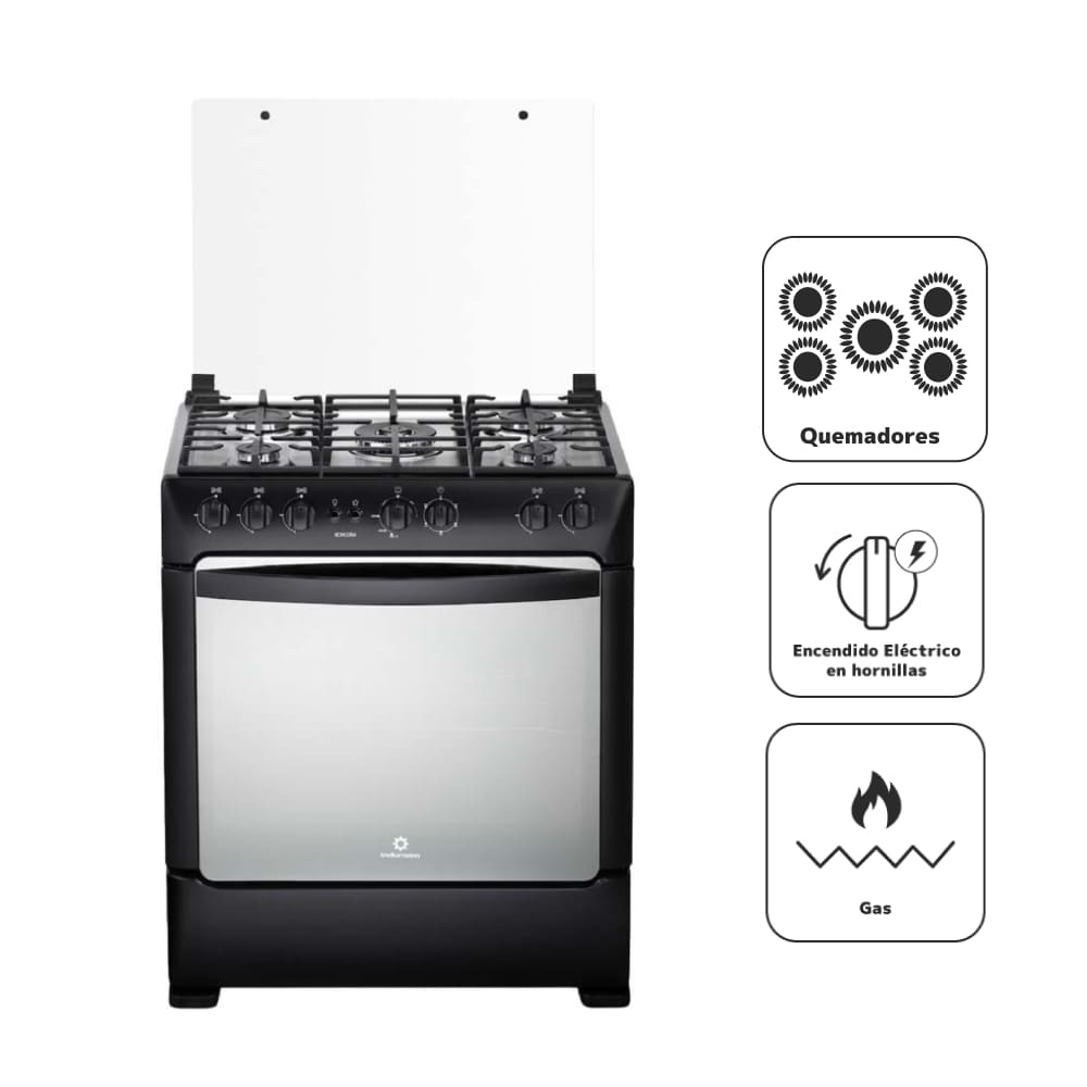 Cocina a Gas INDURAMA 5 Quemadores BORGOÑAZAFIRO
