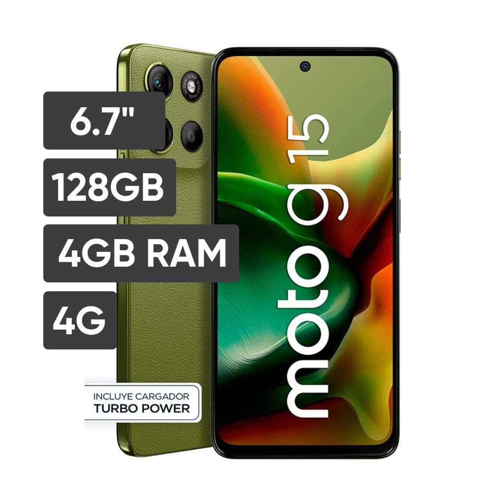 Smartphone MOTOROLA G15 6.7"" 4GB 128GB 50MP Verde