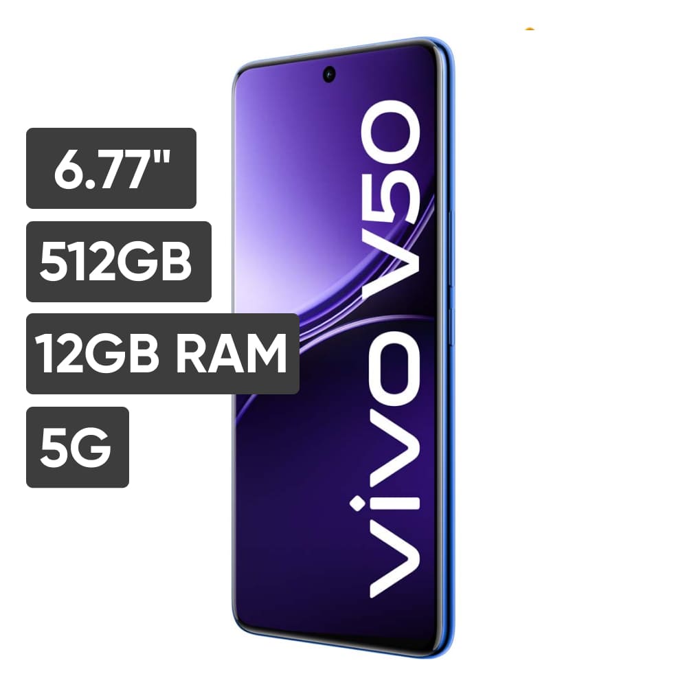 Smartphone VIVO V50 6.77"" 12GB 512GB 50MP + 50MP Azul