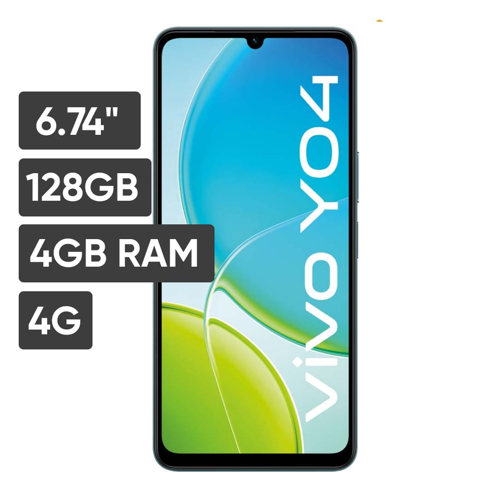 Smartphone VIVO Y04 6.74"" 4GB 128GB 13MP + 0.08MP Negro