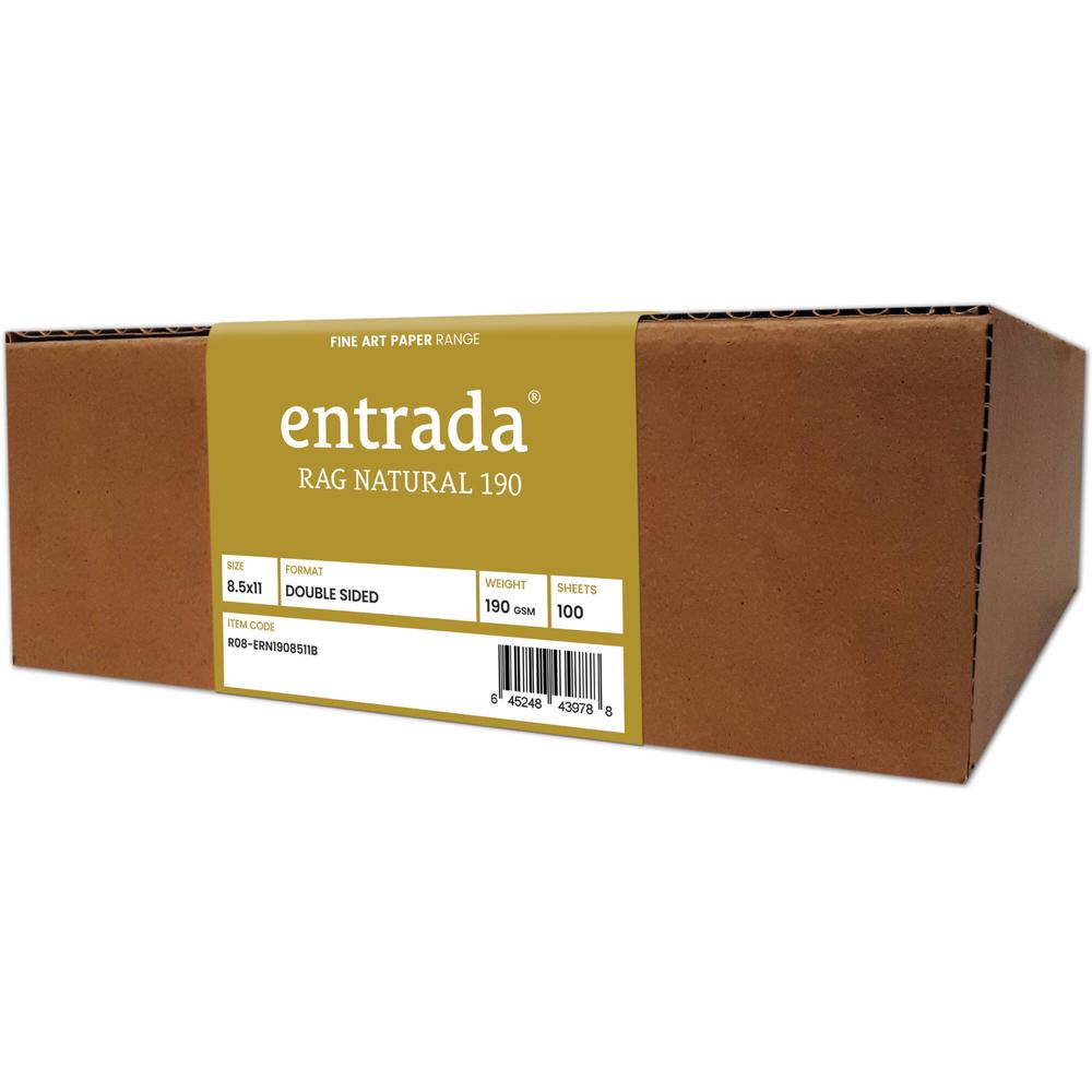 Moab Entrada Rag l 190 Paper (8.5 x 11"", 100 Sheets)