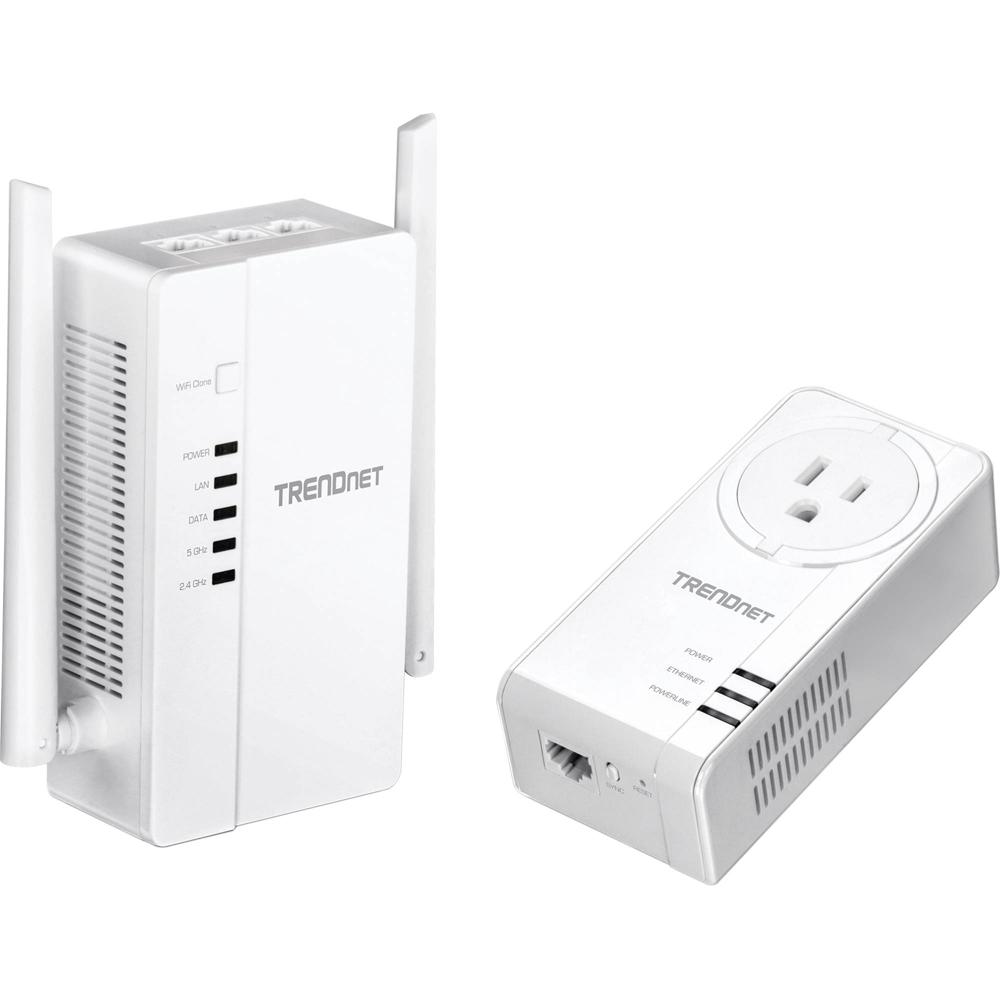 TRENDnet TPL-430APK Kit Wi-Fi Powerline 1200 AV2: Incluye TPL-421E y TPL-430AP, Estándares IEEE 1901