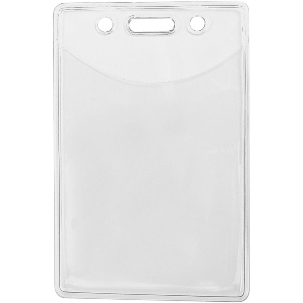 Soporte de Insignia Vertical de Vinilo Premium BRADY PEOPLE ID con Orificios para Cadena y Ranura (2