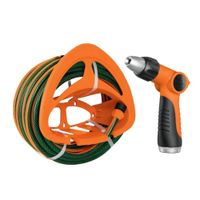 Combo Manguera de Riego 1/2"" 15 Metros más  Pistola de Riego 2 funciones y Portamanguera Truper