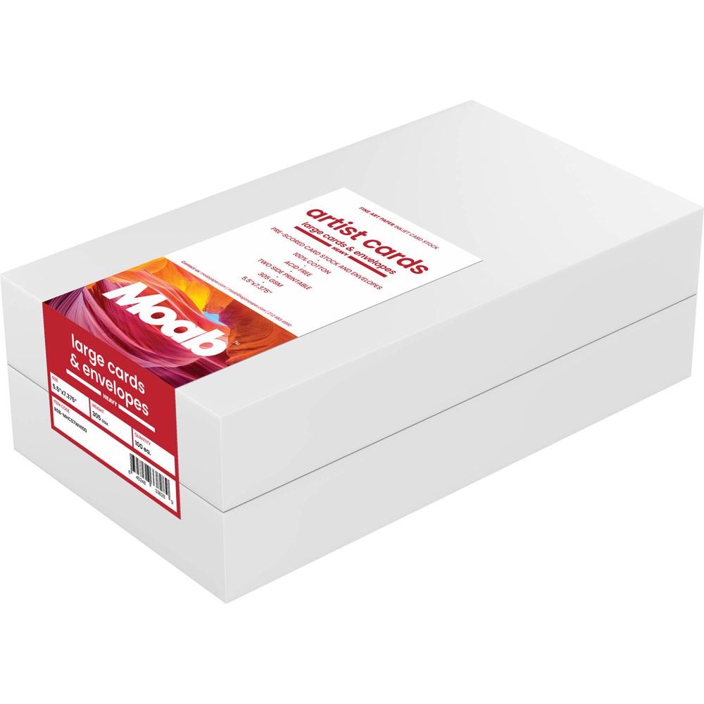 Tarjetas Artísticas Moab (5.5 x 7.4"", 1000 Unidades) - Cartas Grandes #9, 200 gsm, Doble Cara, Pre-C