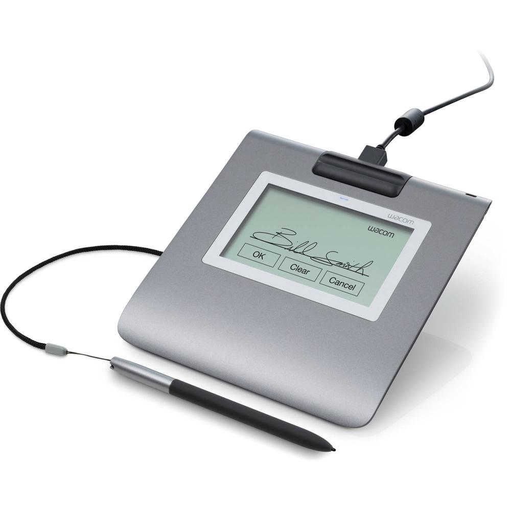 Wacom STU-430: Tableta de Firma Monocromática (3.8 x 2.4"") con Pantalla LCD de 4.5'', Lápiz Sin Cabl