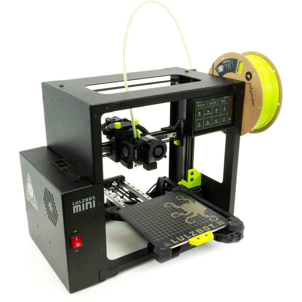 Impresora 3D LulzBot Mini 3 de Escritorio - Fusión de Filamento, Área de Construcción 7x7x7"", Cabeza