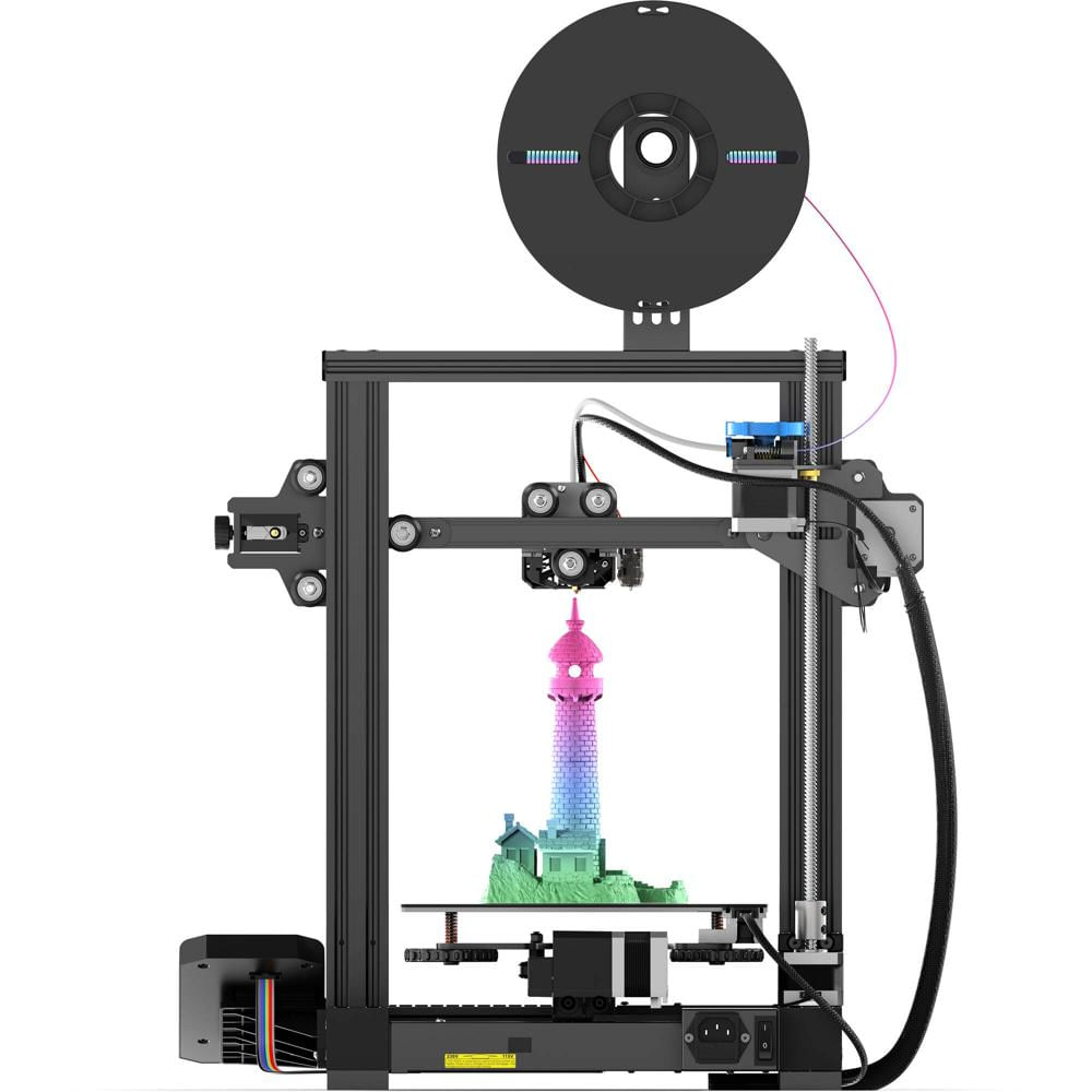 Impresora 3D Creality Ender-3 V2 Neo - Área de Construcción 8.7""x8.7""x9.8"", Resolución de Capa 0.05-