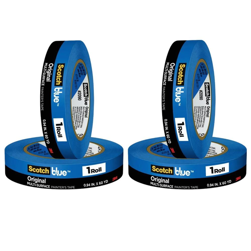 Pack x4 Cinta ScotchBlue multisuperficie 24 mm x 54,8 m
