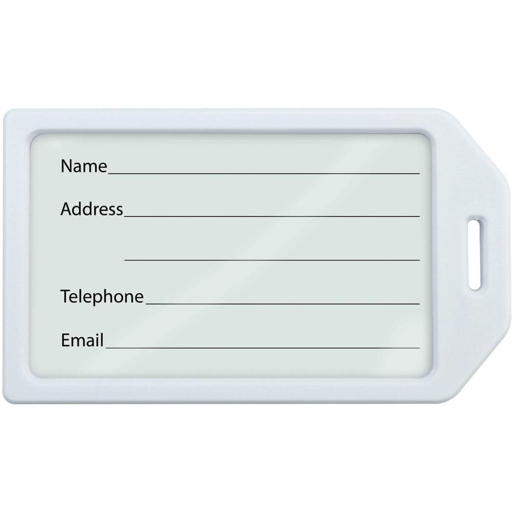 Soporte de Etiquetas de Equipaje de Plástico Rígido BRADY PEOPLE ID (Paquete de 100, Blanco) - Sopor