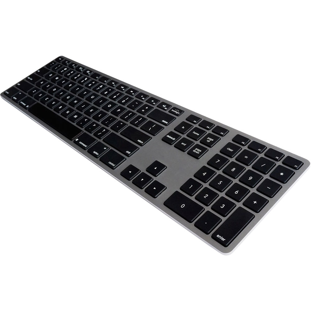 Teclado Matias RGB Retroiluminado con Cable para Mac (Gris Espacial) - Conexión USB, Teclas de Tijer