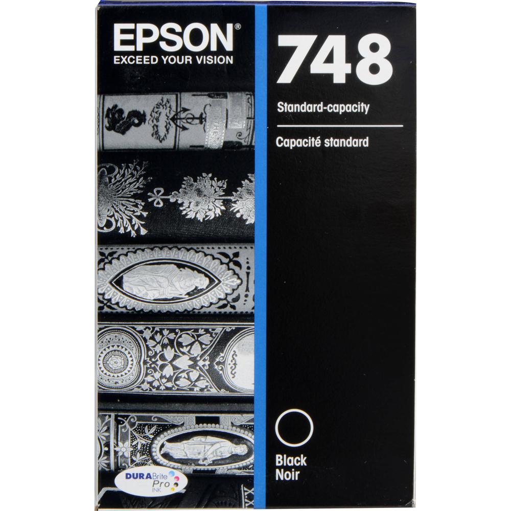 Cartucho de Tinta Negra de Capacidad Estándar Epson DURABrite Pro 748 - Compatible con Impresoras Wo