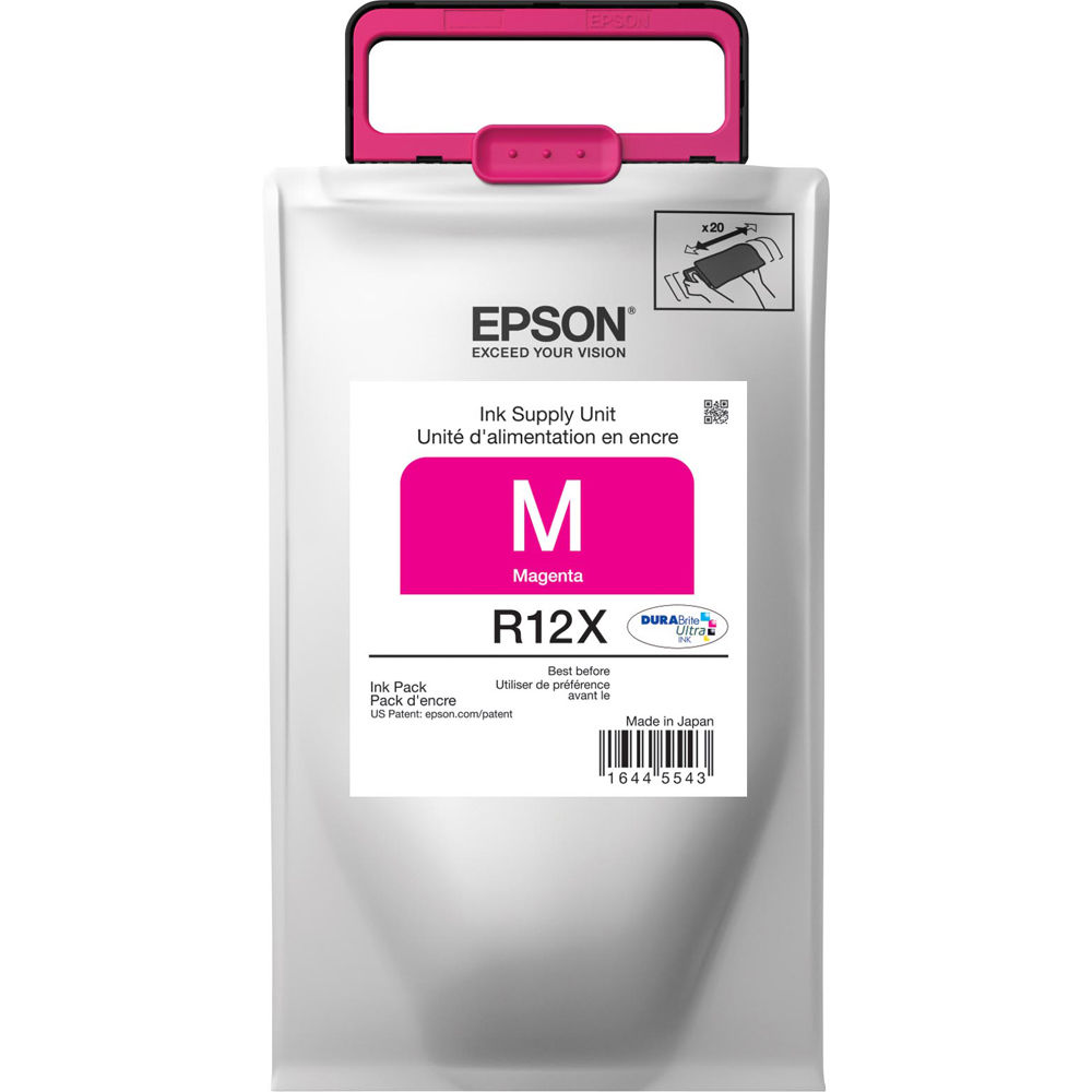 Epson R12X DURABrite Ultra Tinta Magenta de Alta Capacidad para Impresoras WorkForce Pro WF-R4640, W
