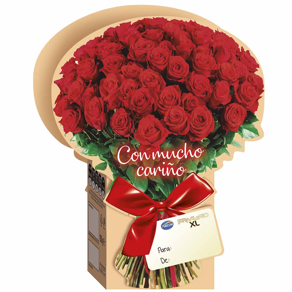 Chocolate PRIVILEGIO XL Ramo de Flores Caja 150g